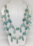 Natural Blue Amazonite Necklace